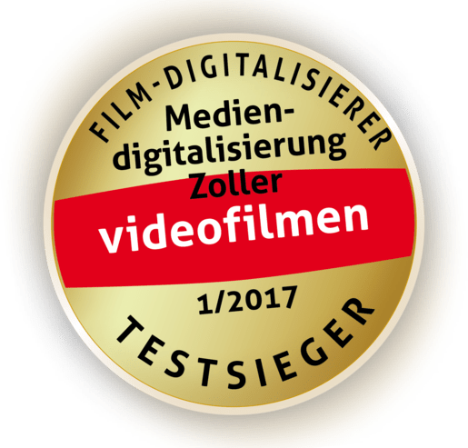 Testsieger Film-Digitalisierer der Fachzeitschrift videofilmen Januar 2017